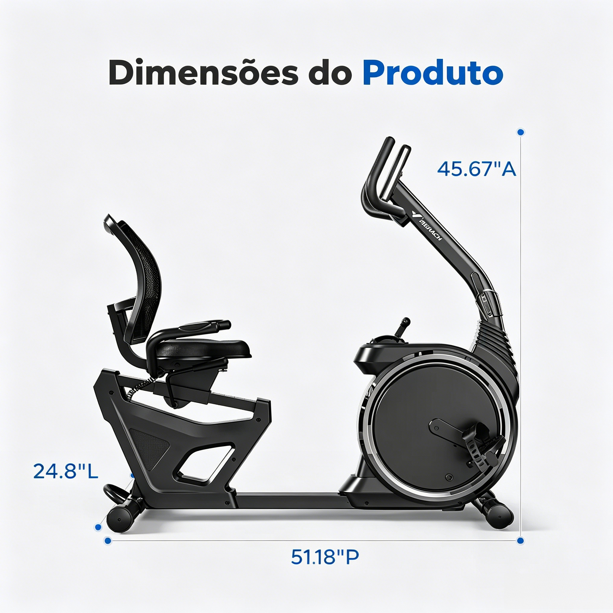 S19 Pro – Bicicleta Ergométrica Reclinada Pro