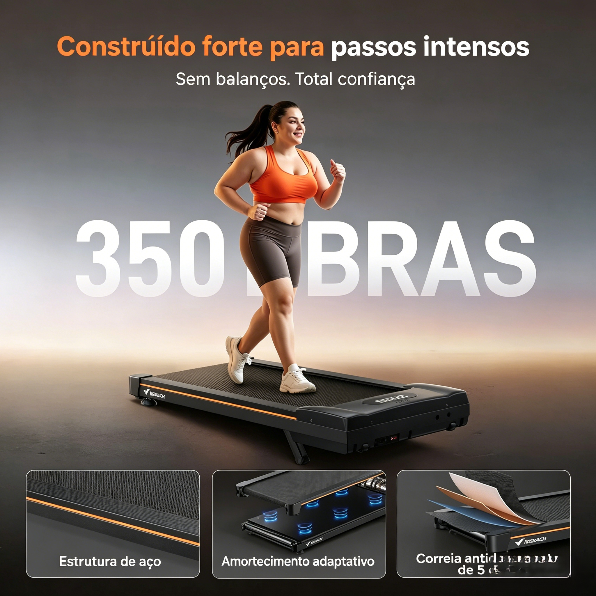 W50 Lite Trekpad com Inclinação Automática de 10%