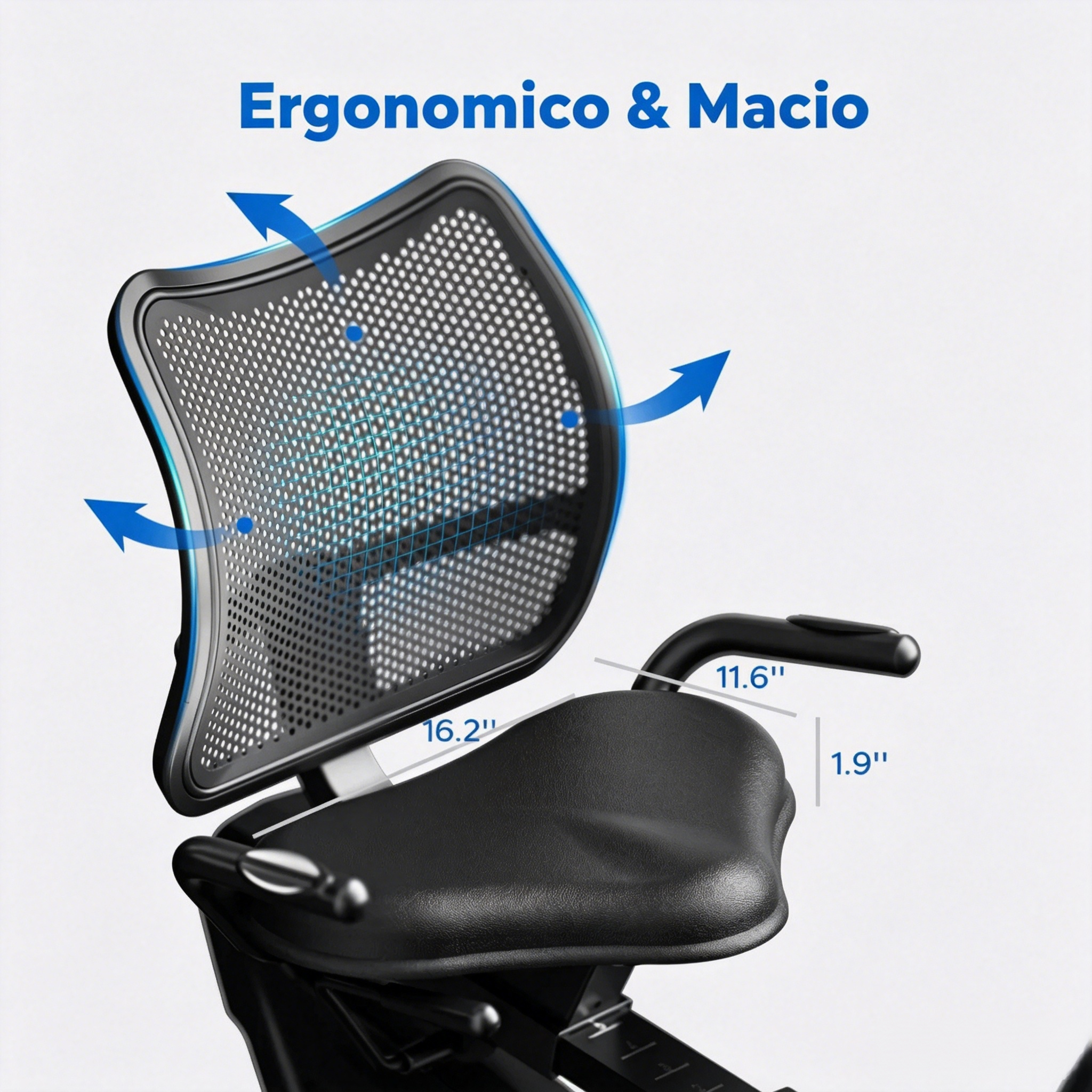 S19 Pro – Bicicleta Ergométrica Reclinada Pro