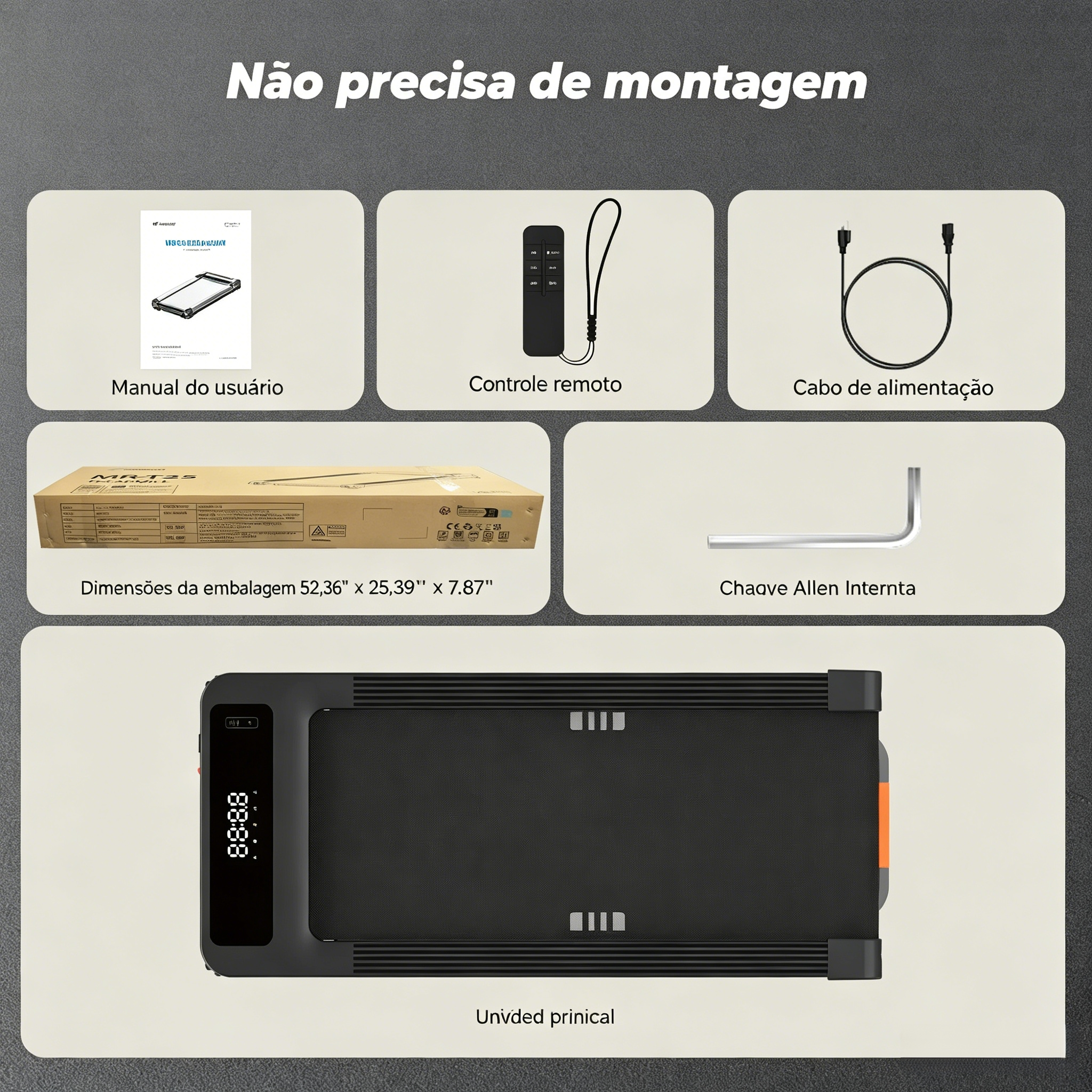 NovaWalk W50 TrekPad com inclinação automática de 12%