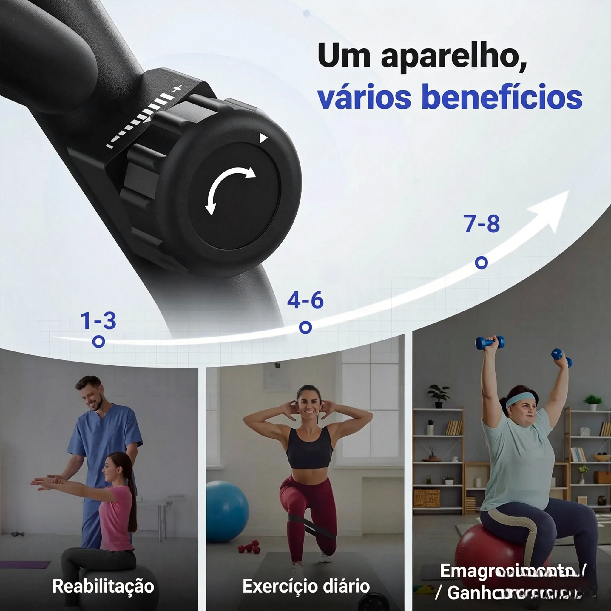Bicicleta Ergométrica Reclinada S23 com Faixas de Resistência
