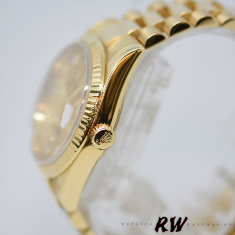 Rolex Day-Date 118238 Yellow Gold Champagne Jubilee Diamond Dial 36mm Unisex Replica Watch