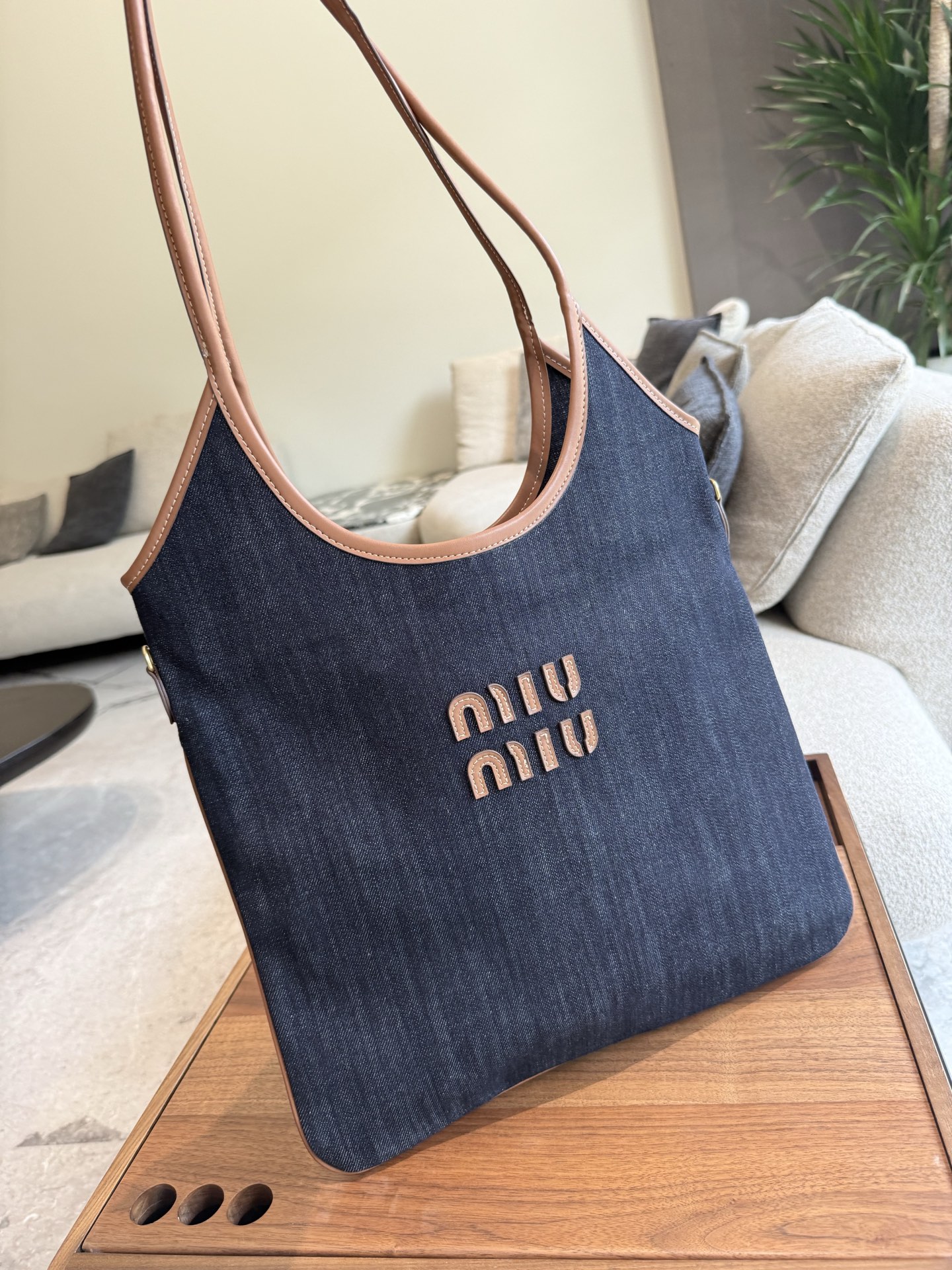 MIU MIU Bags handbag Shoulder Bag bowling Denim Jeans Series锛�7AReplica锛�