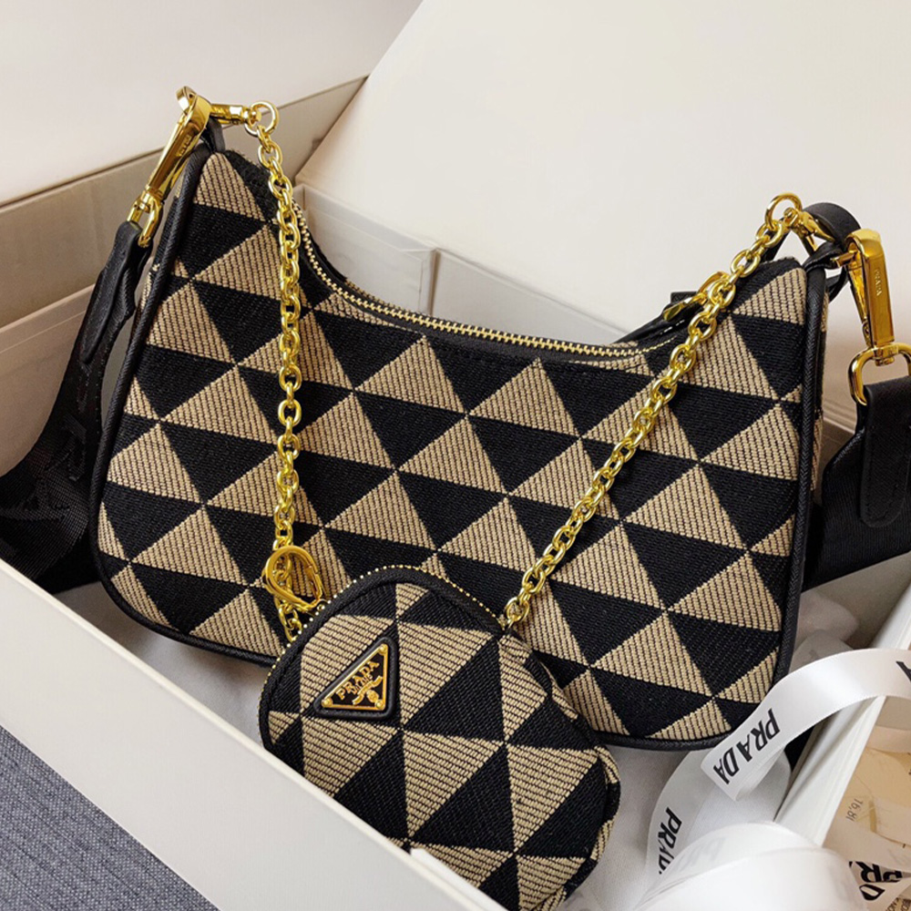 Prada Canvas Armpit Shoulder Bag Handbag（Replica）