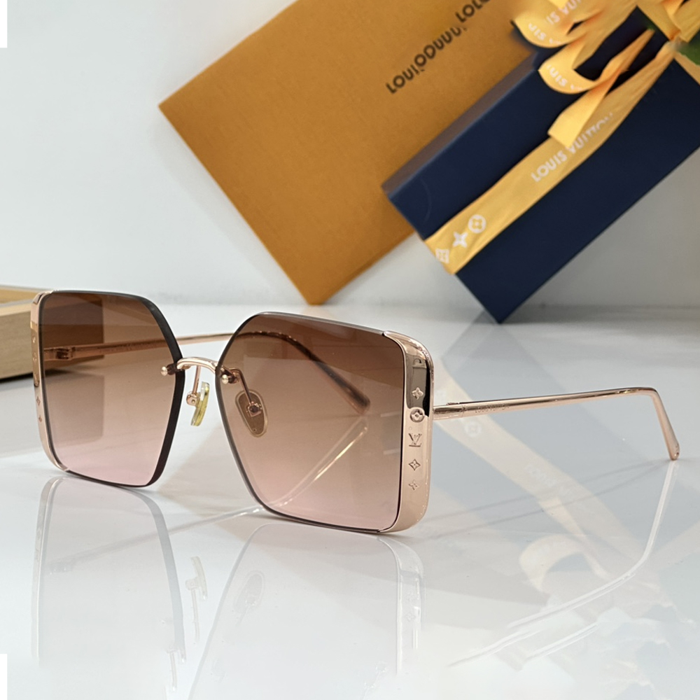 Louis Vuitton LV Lrregular Metal Frame Sunglasses Top Quality 锛�Replica锛�