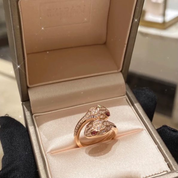 Bvlgari SERPENTI Ring Dupe, Red Eyes