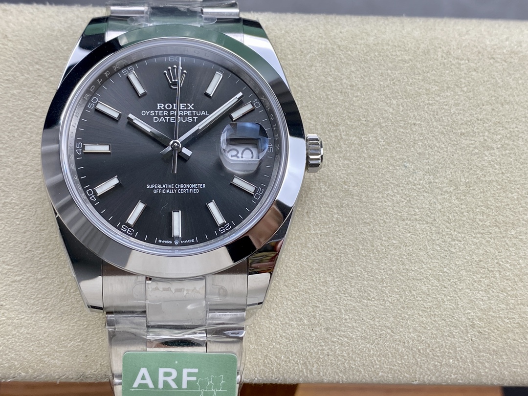 Rolex Datejust 41 Stainless Steel Slate Dial M126300 0007 Men's Watch