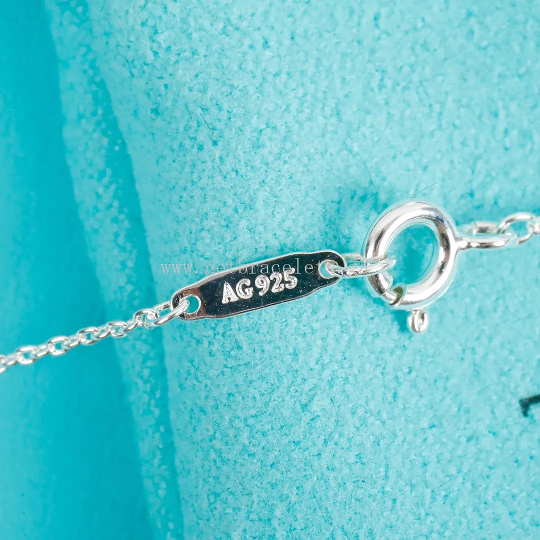 Return to Tiffany Tiffany Blue Double Heart Tag Pendant in Silver Mini