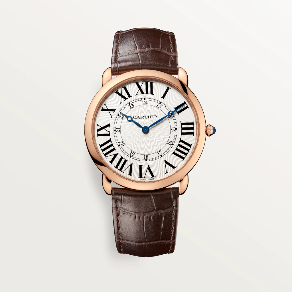 Cartier Ronde Louis 18K Pink Gold Men��s Watch, W6801004