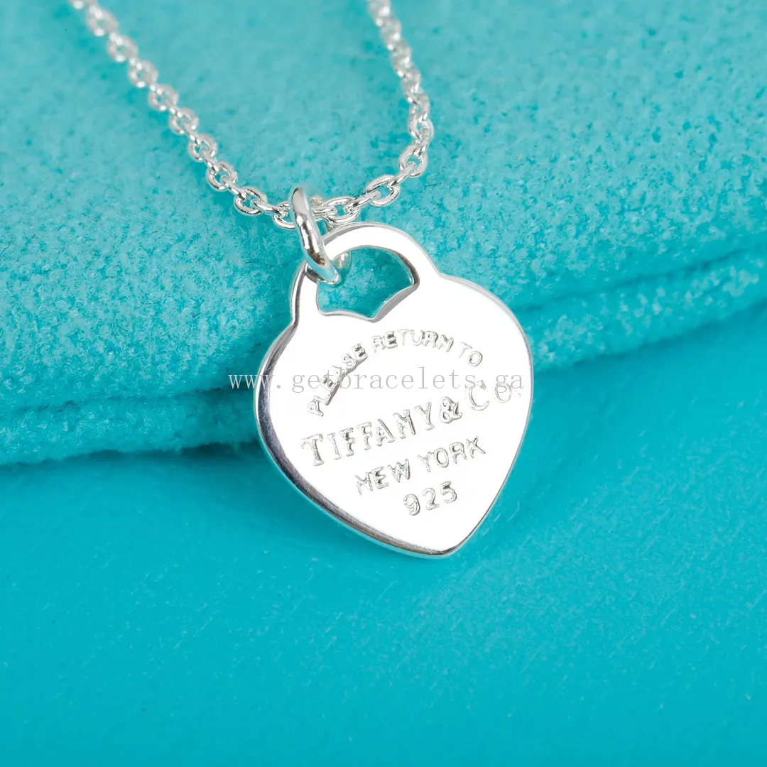Return to Tiffany Tiffany Blue Double Heart Tag Pendant in Silver Mini