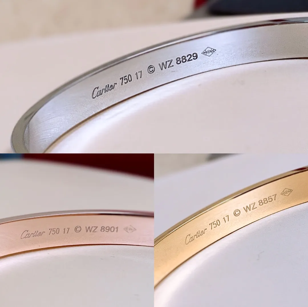Cartier Semi-Open Love Bracelet Love Bracelet Yellow Gold/White Gold/Rose Gold