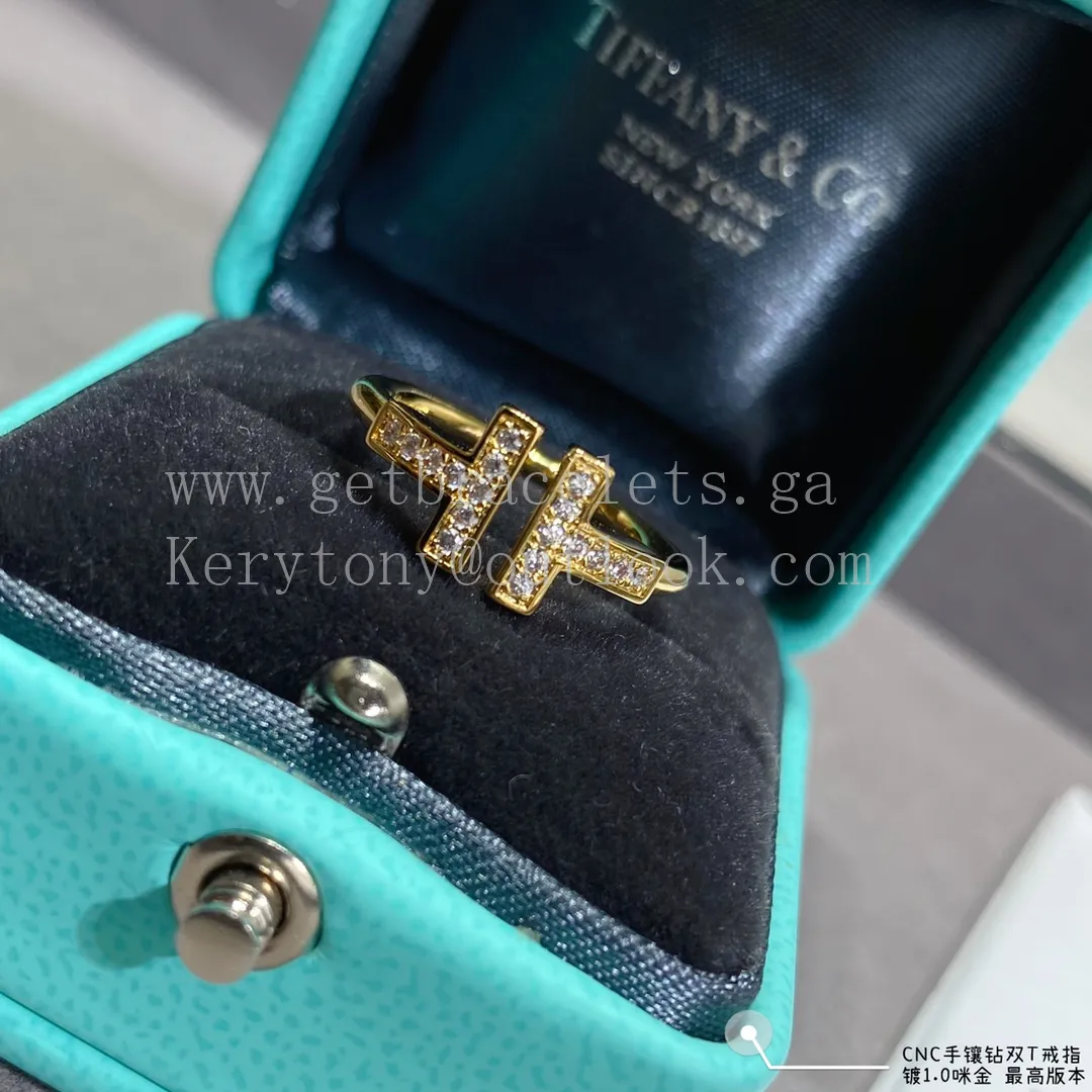 Tiffany T Diamonds Wire Ring Yellow Gold/Rose Gold/White Gold