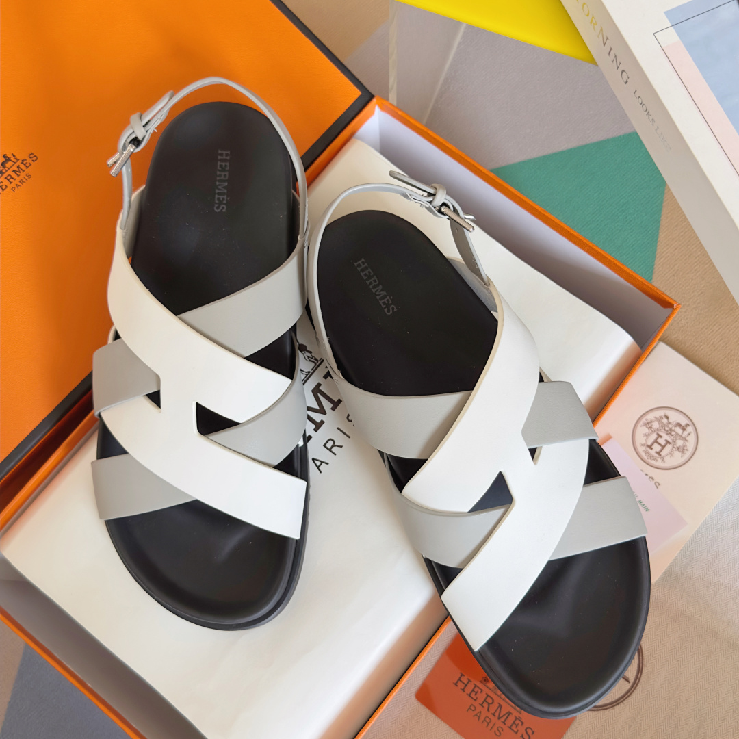 Hermes Shoes Kazimir series couple sandals