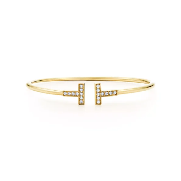 Tiffany T Diamond Wire Bracelet Dupe