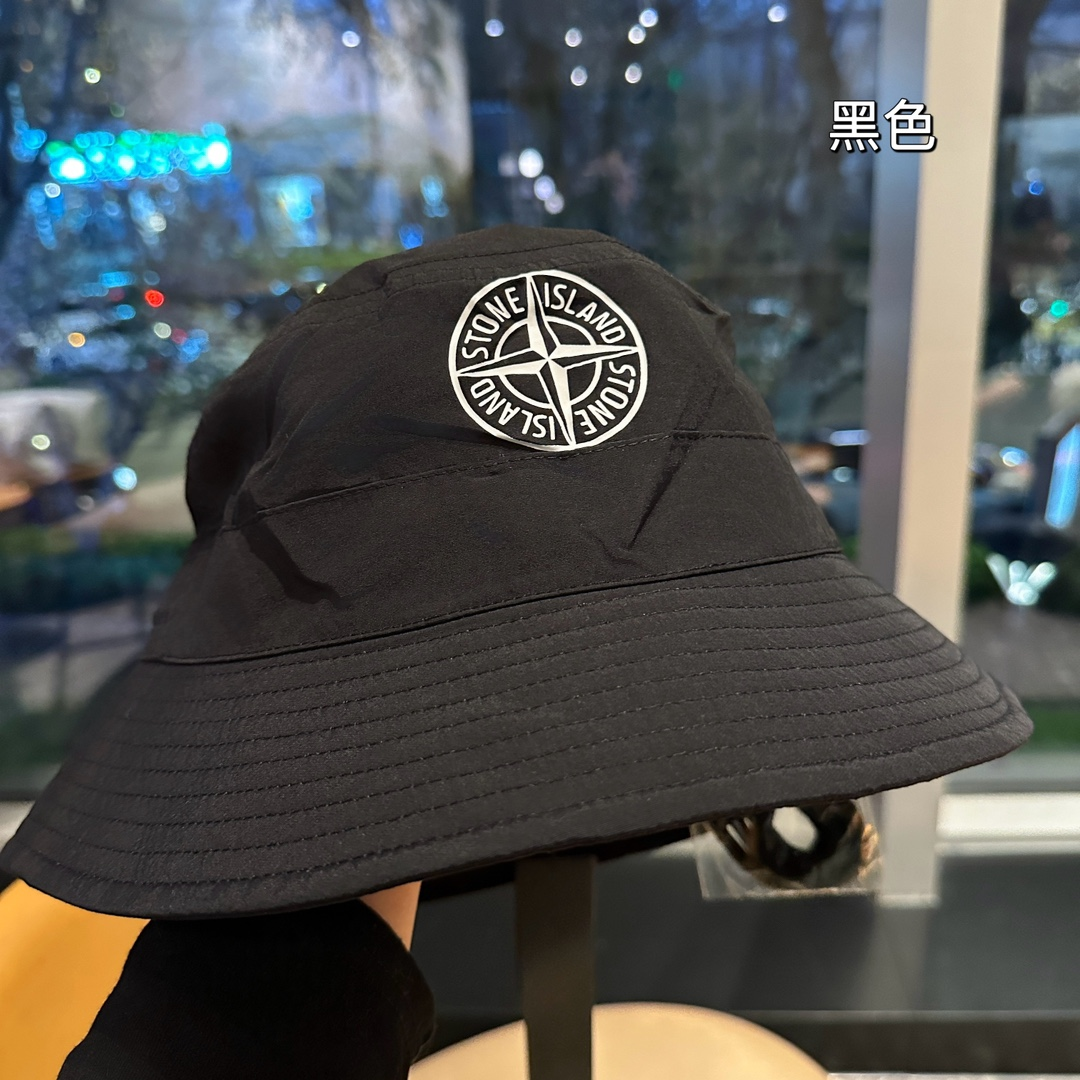 Stone Island Quick-drying Fabric Drawstring Basin Hat Sunhat 锛�Replica锛�