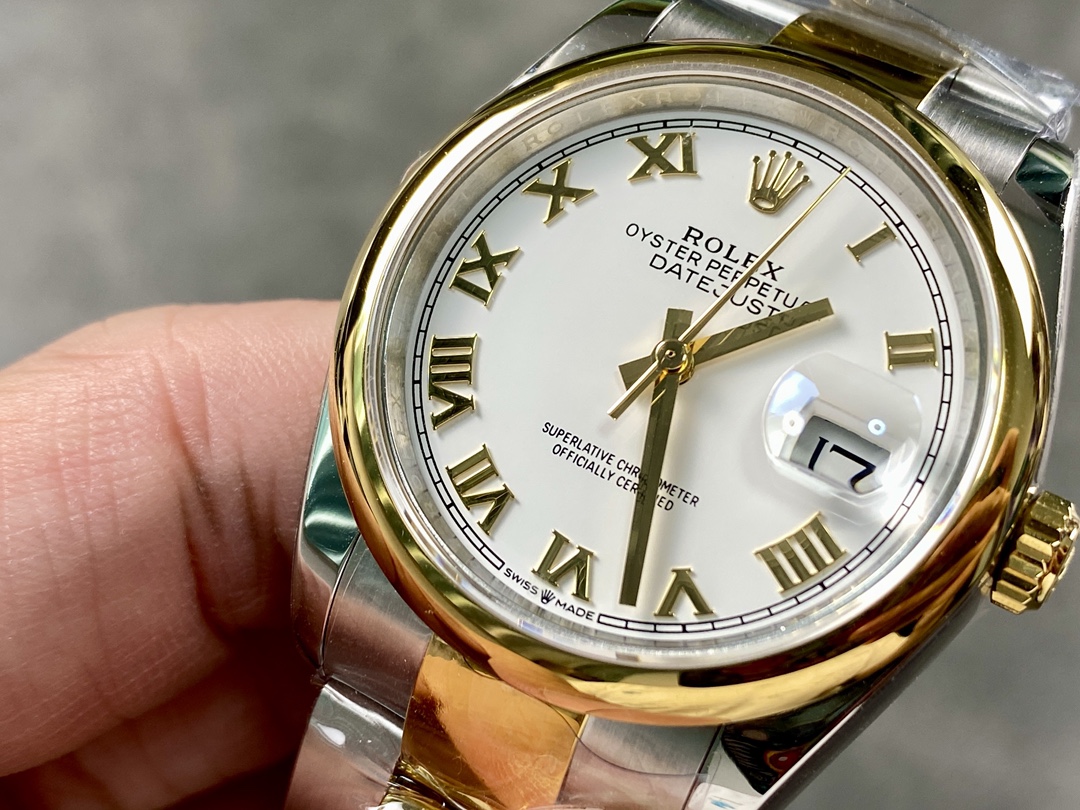 Rolex Datejust 36 White Dial Roman Numerals 126203 0030 Replica Watch