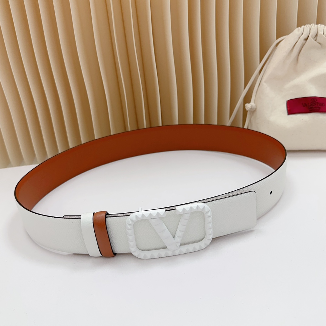 Valentino Leather Belts 1:1 Mirror Version