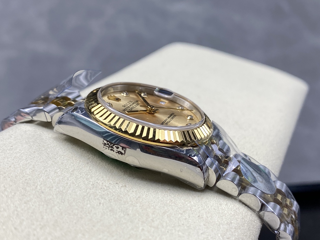 Rolex Datejust 31mm Stainless Steel and Yellow Gold 278273 0026 Champagne Diamond Jubilee