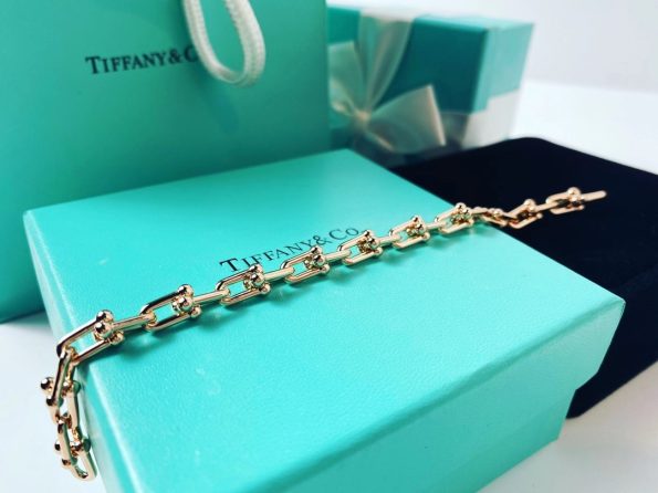 Tiffany Bracelet Replica, Link Bracelet, White Gold& Gold& Rose Gold