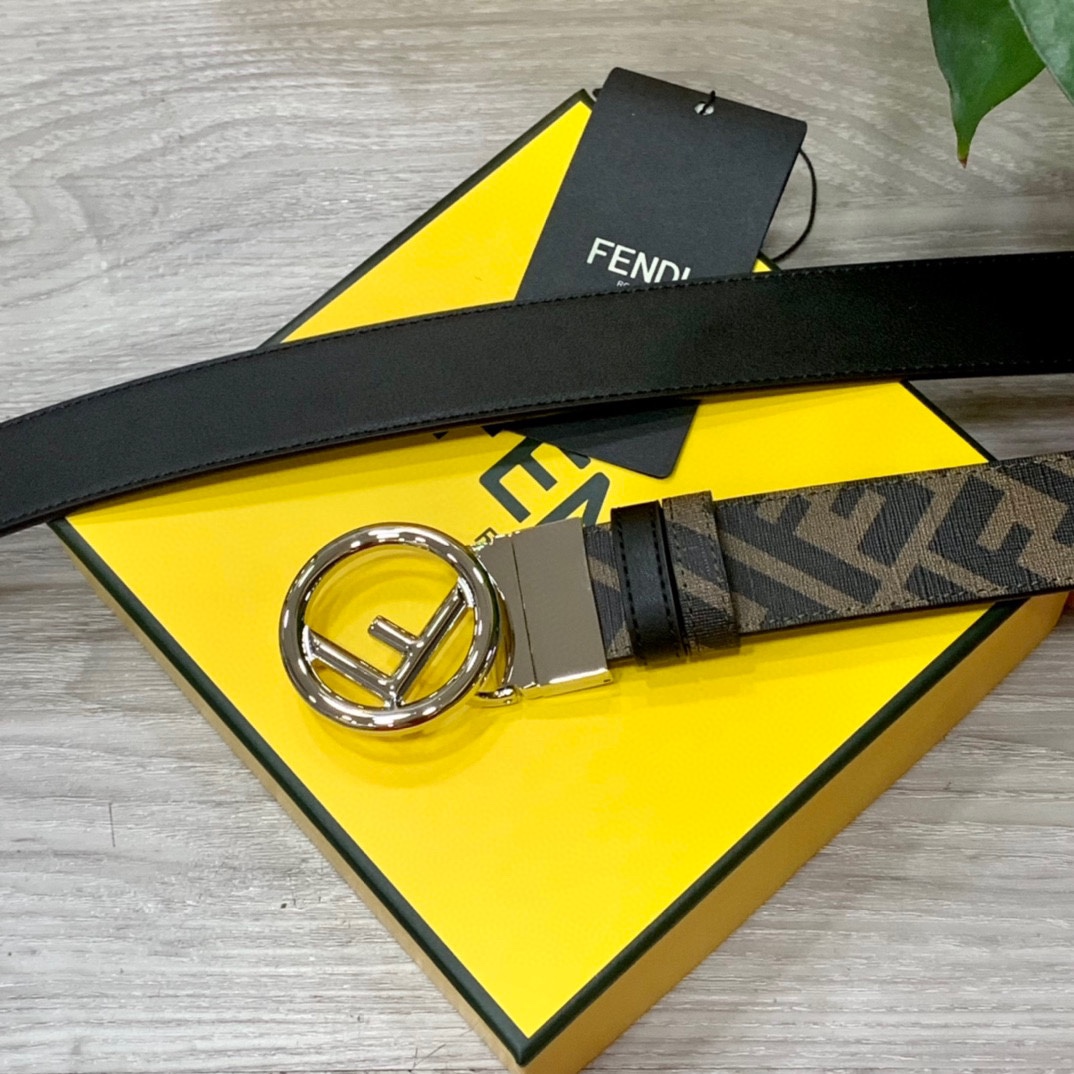 Fendi Leather Belts 1:1 Mirror Version