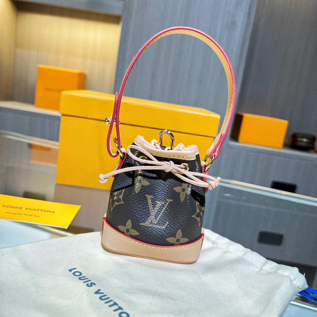Louis Vuitton Micro Bag Leather Keychain Pendant Accessories