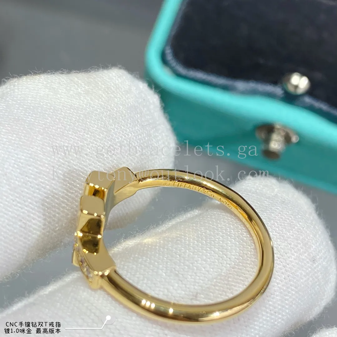 Tiffany T Diamonds Wire Ring Yellow Gold/Rose Gold/White Gold