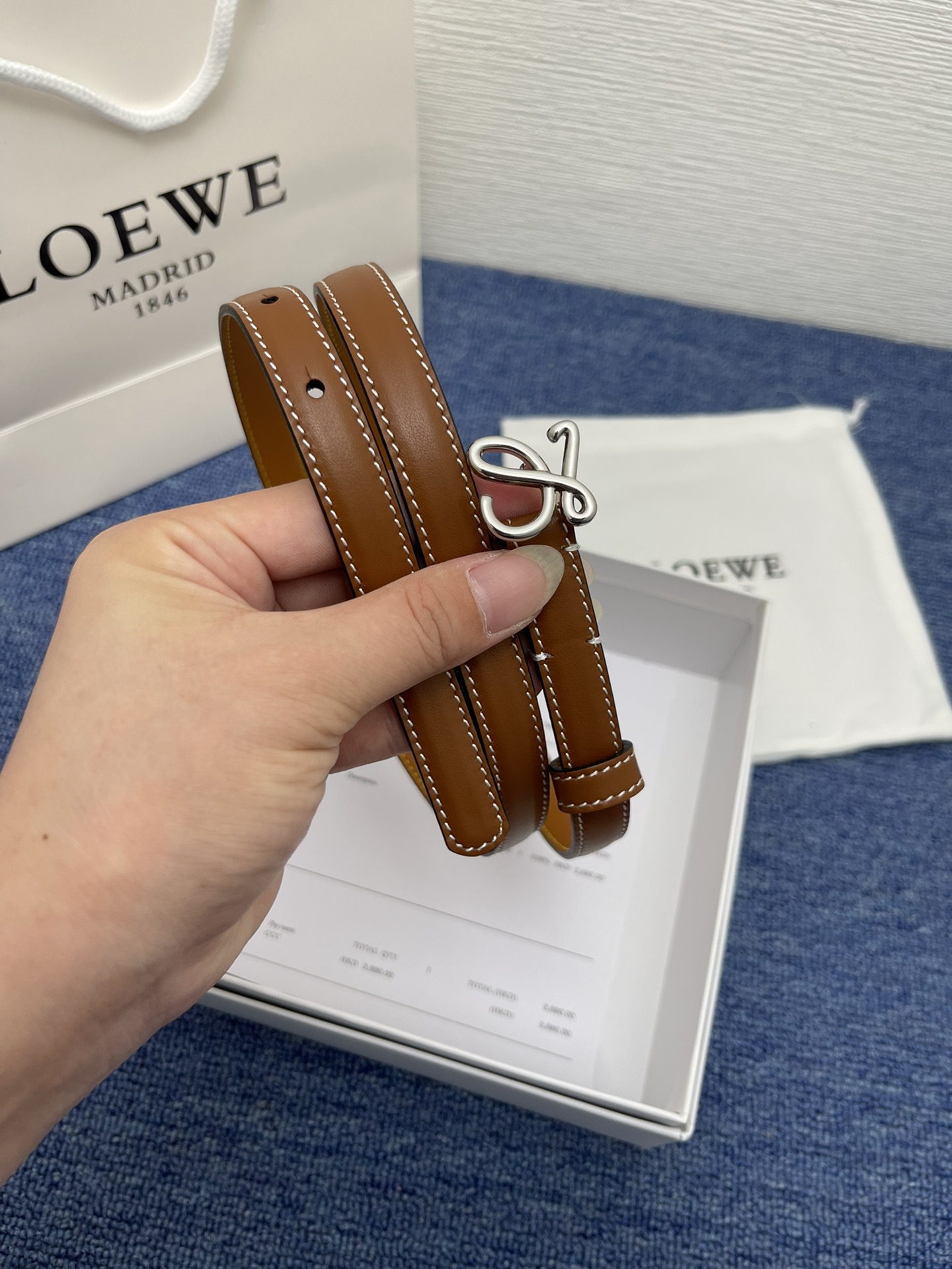 Loewe Leather Belts 1:1 Mirror Version