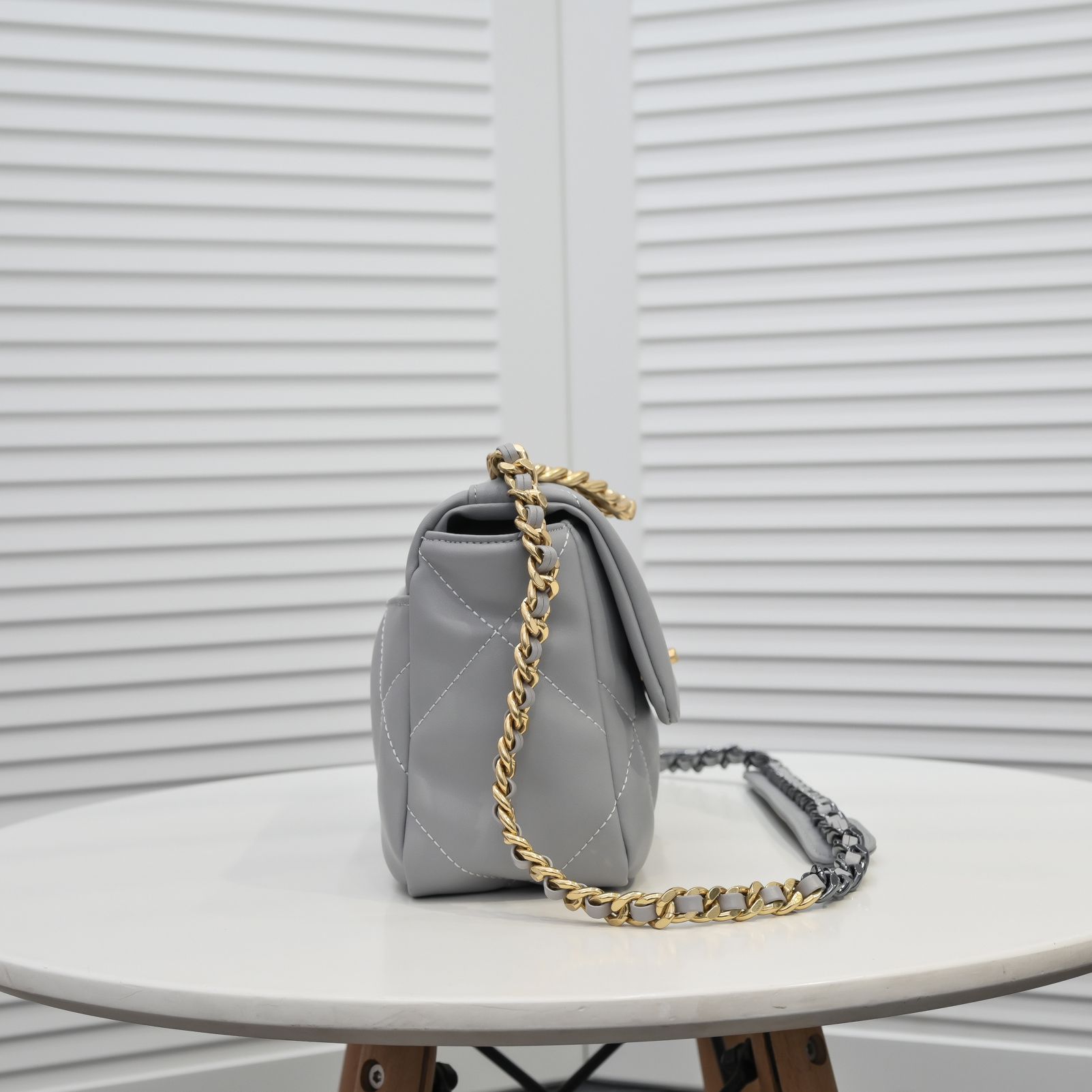 Chanel Lambskin Quilted Small 19 Flap Shoulder Bag Handbag