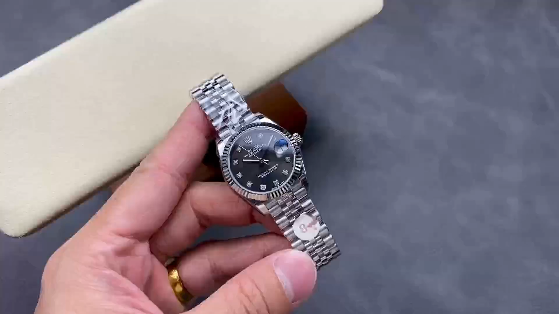 Rolex Datejust 278274 0008 Dark Grey 31mm Dial Jubilee Women's Watch