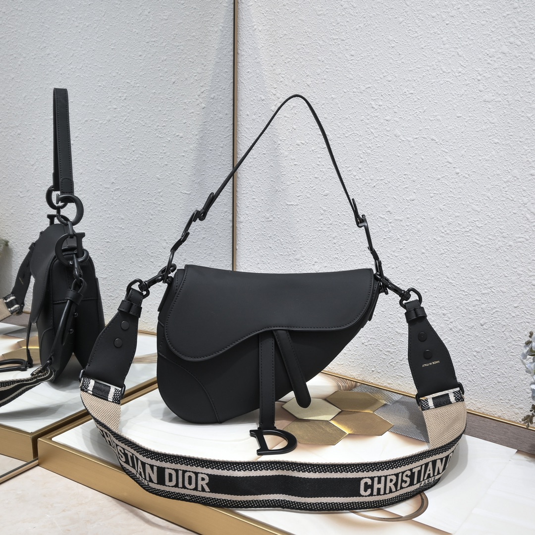 Saddle Bag Black Matte 6680 XB012 25.5cm