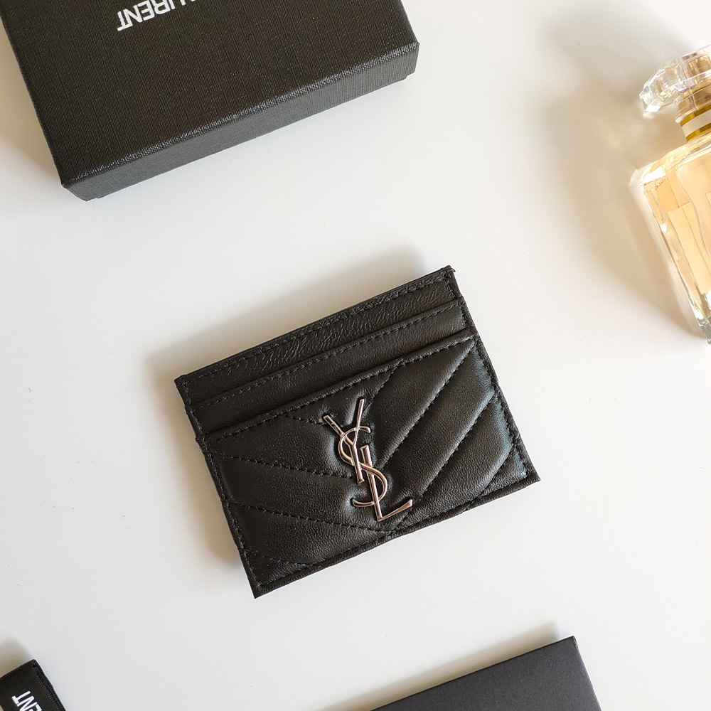 Saint Laurent YSL Monogrm Sheepskin Card Bag(Replica)