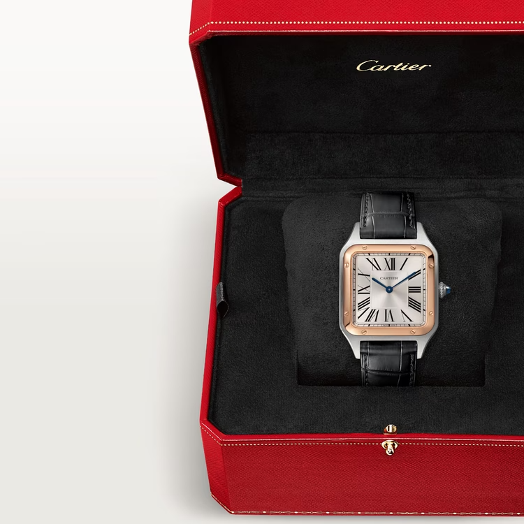 CARTIER SANTOS-DUMONT Rose Gold Mix 46mm