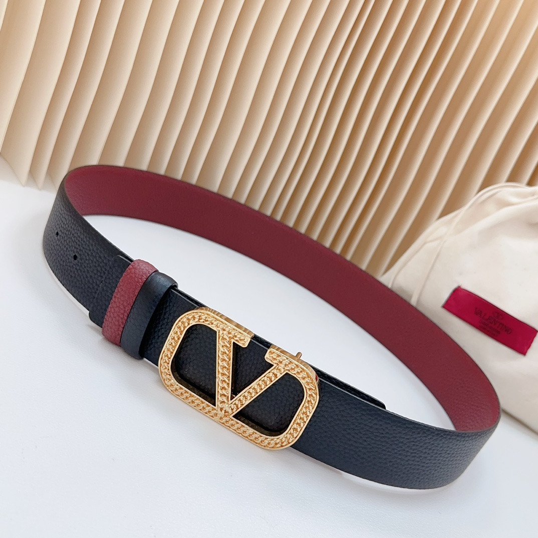 Valentino Leather Belts 1:1 Mirror Version