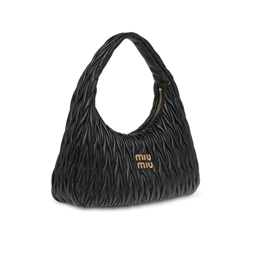 Miumiu Wander matelassé hobo Shoulder bag Mini&Small Handbag(Replica)