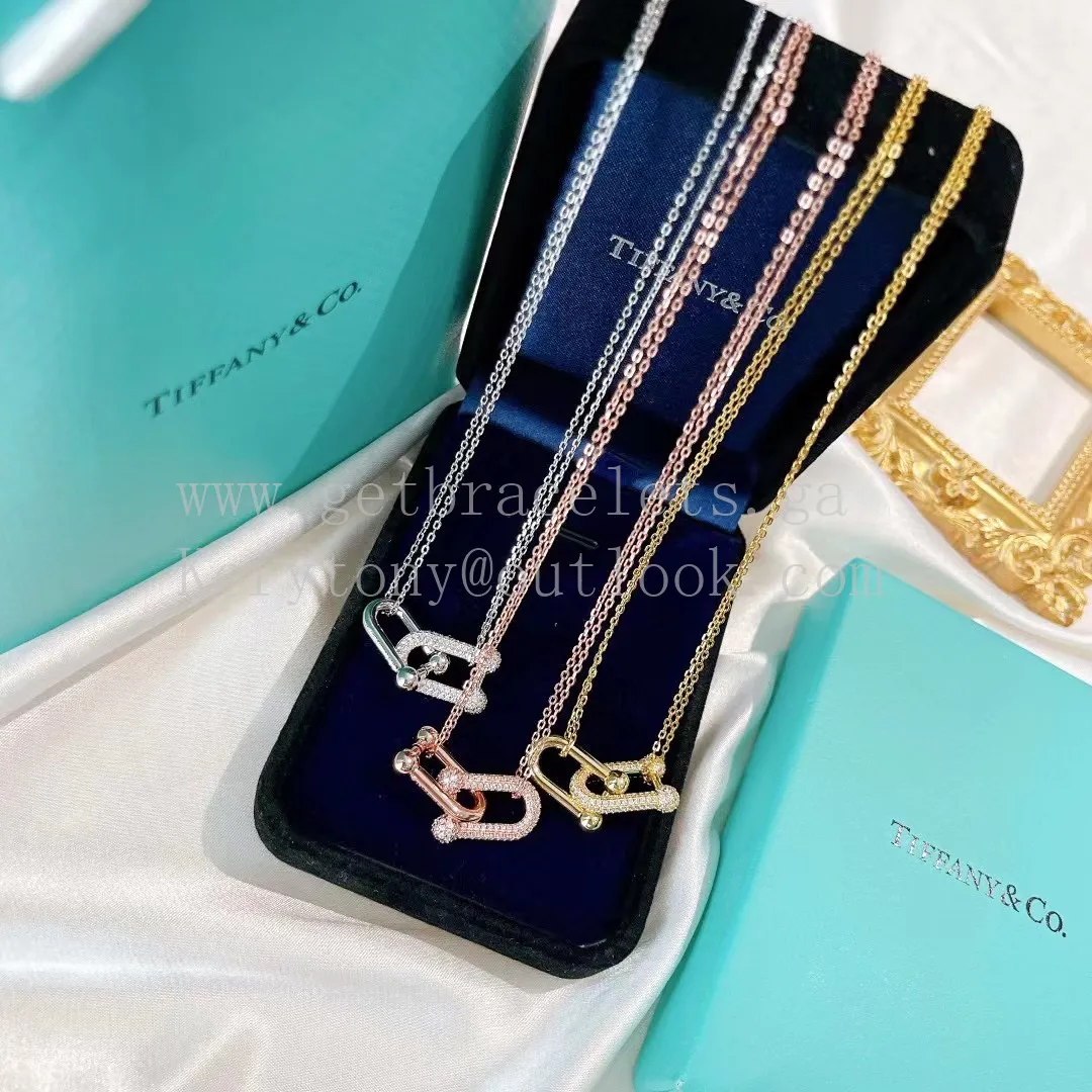 Tiffany HardWear Double Link Pendant Yellow Gold/White Gold/Rose Gold