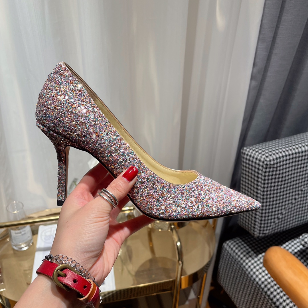 Jimmy Choo Love Flat cusp Slide Sandal (Replica)