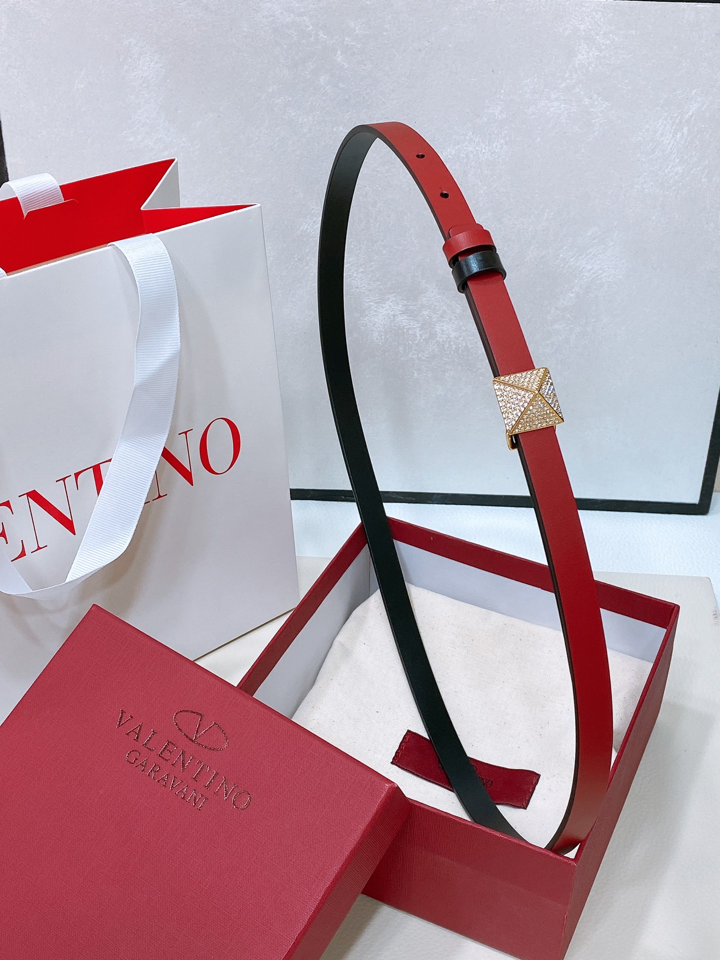 Valentino Leather Belts 1:1 Mirror Version