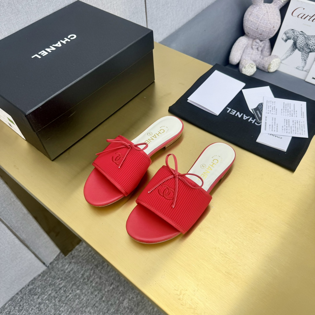 Chanel Shoes Ladies' bow slippers