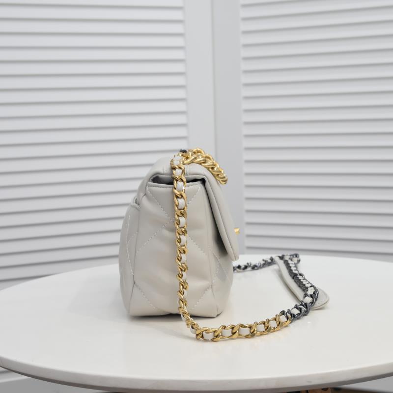 Chanel Lambskin Quilted Small 19 Flap Shoulder Bag Handbag