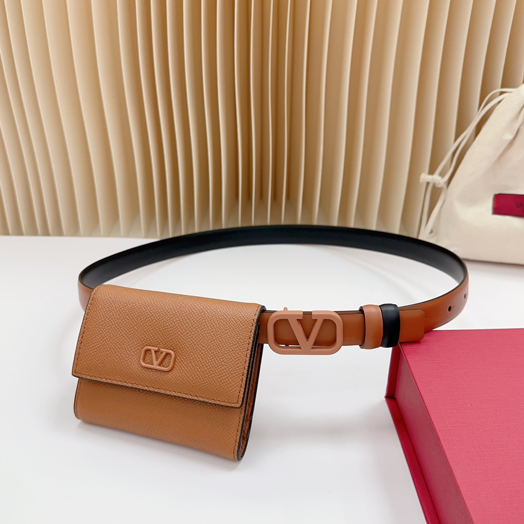 Valentino Leather Belts 1:1 Mirror Version