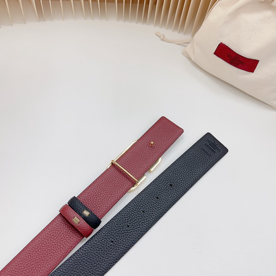 Valentino Leather Belts 1:1 Mirror Version