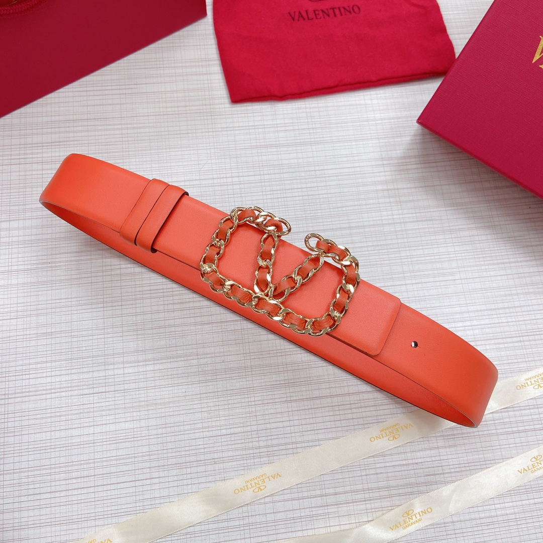 Valentino Leather Belts 1:1 Mirror Version