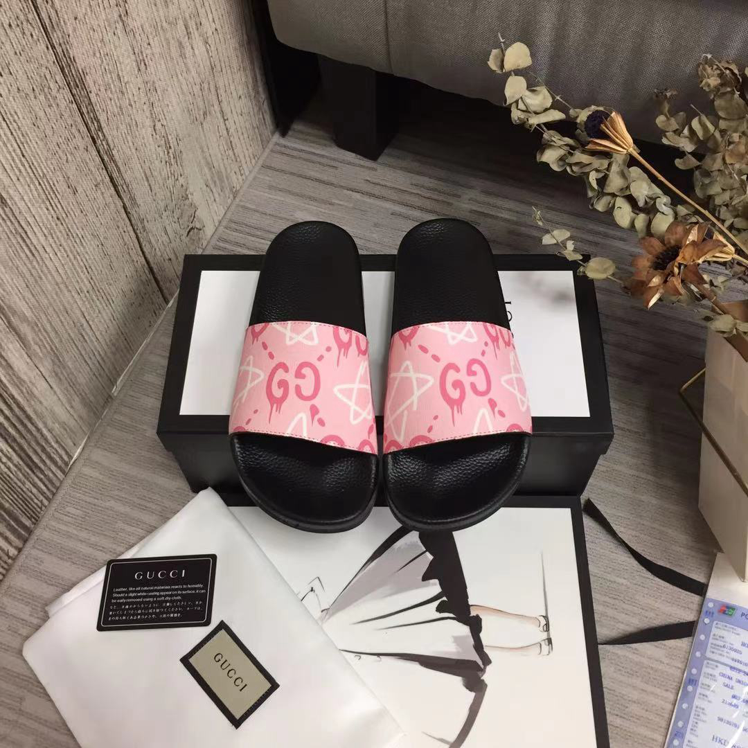 Gucci GG Blooms Supreme Floral Slide Sandal 408508 (Replica)