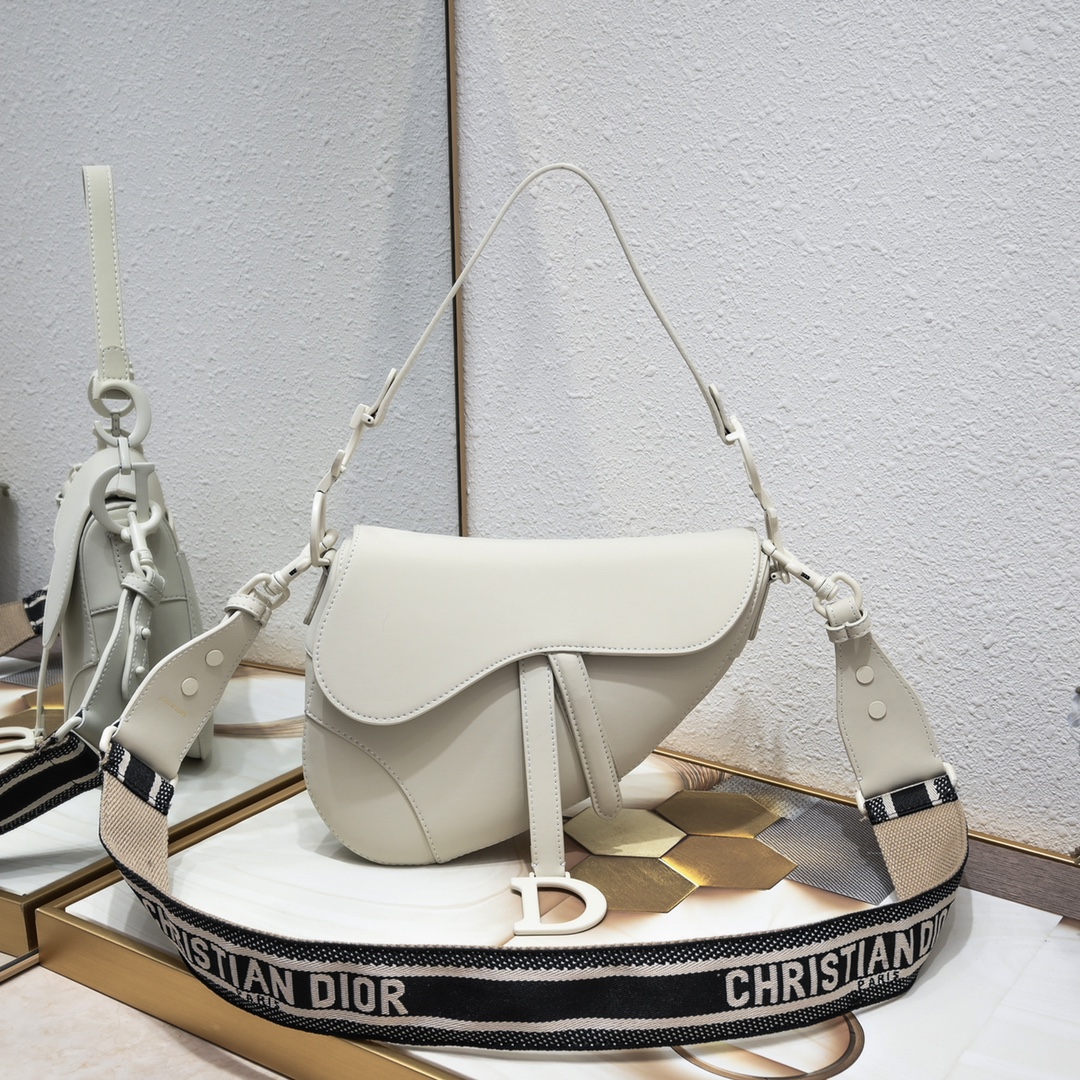 Saddle Bag White Matte 6680 XB012 25.5cm