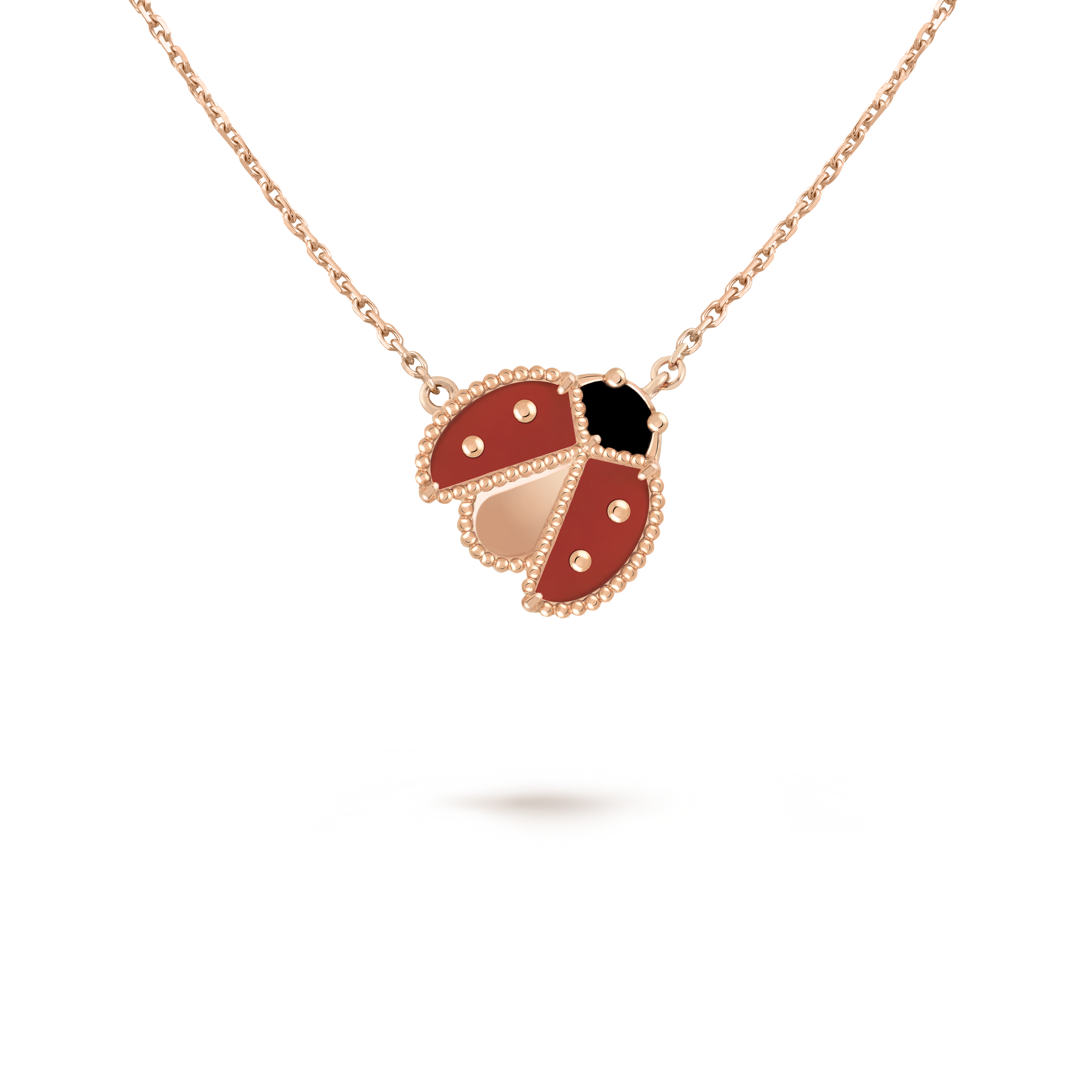 Van Cleef & Arpels Lucky Spring pendant, open wings ladybug