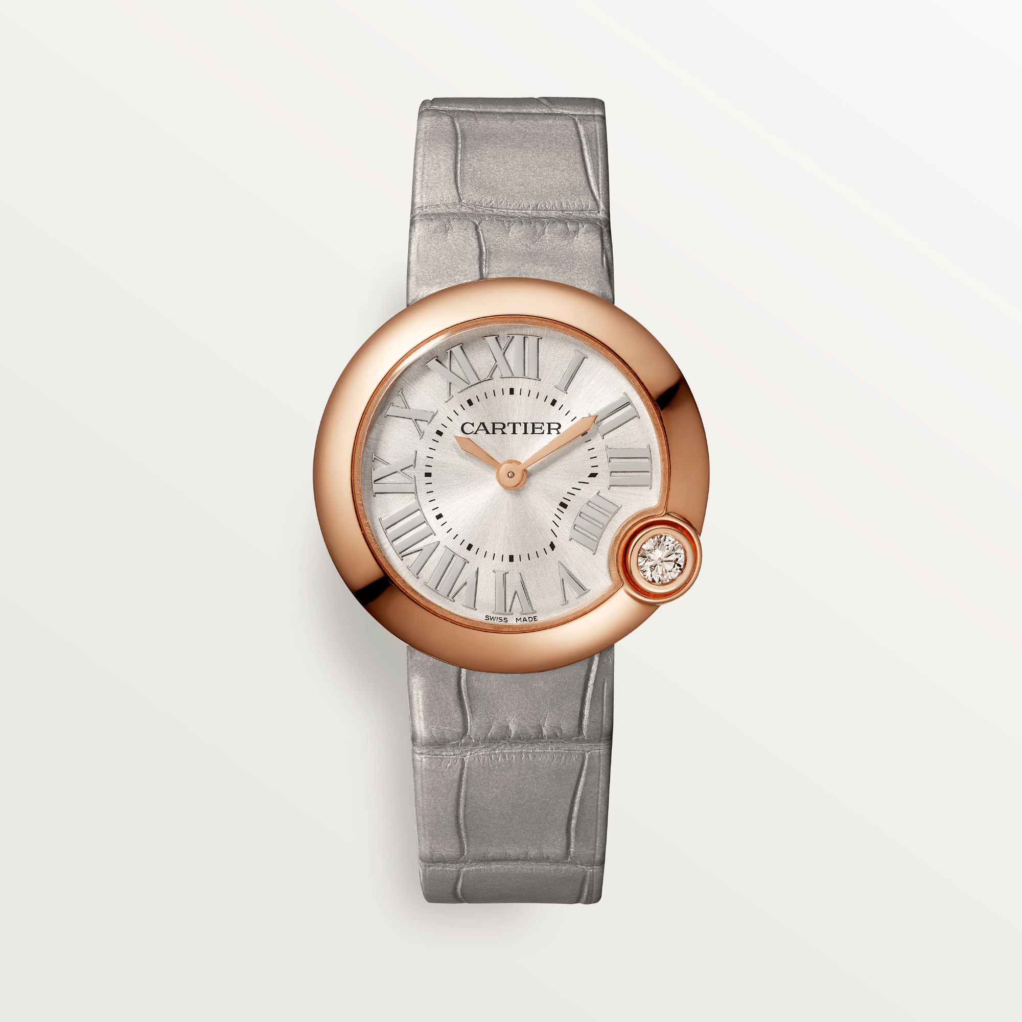 Cartier Ballon Blanc Rose Gold & Diamond Lady��s Watch, WGBL0005