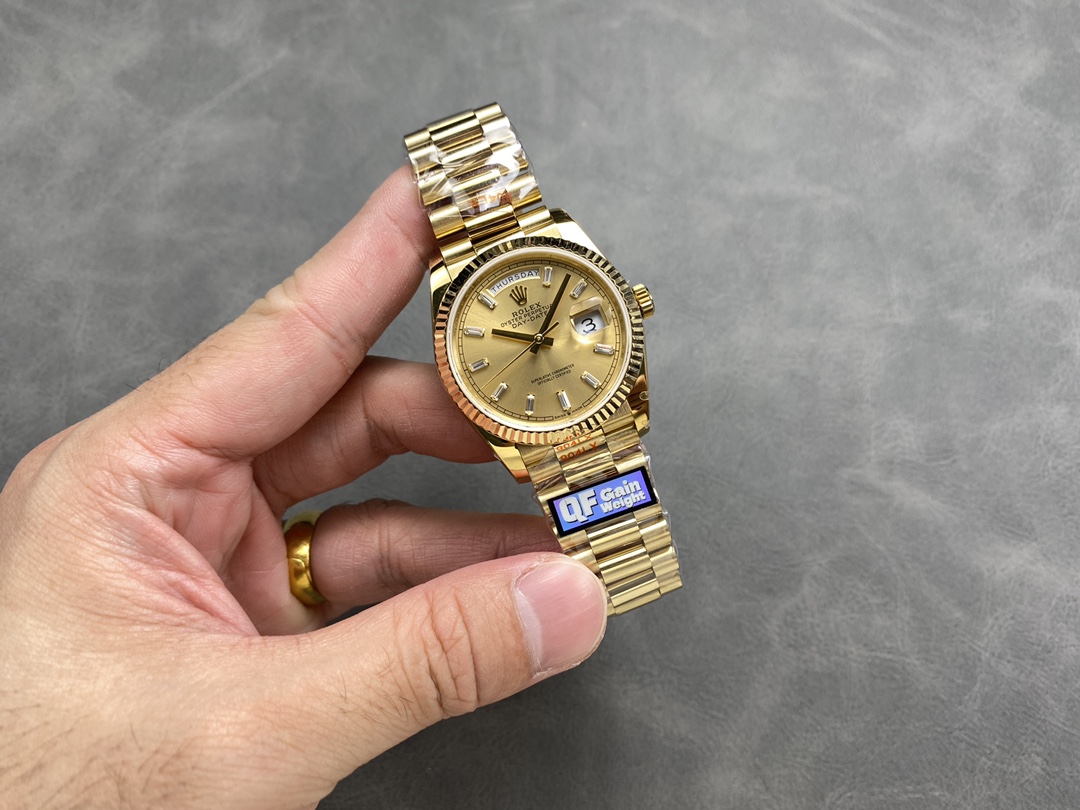 Rolex Day Date 36 Champagne Dial Yellow Gold Bracelet 128238 0132