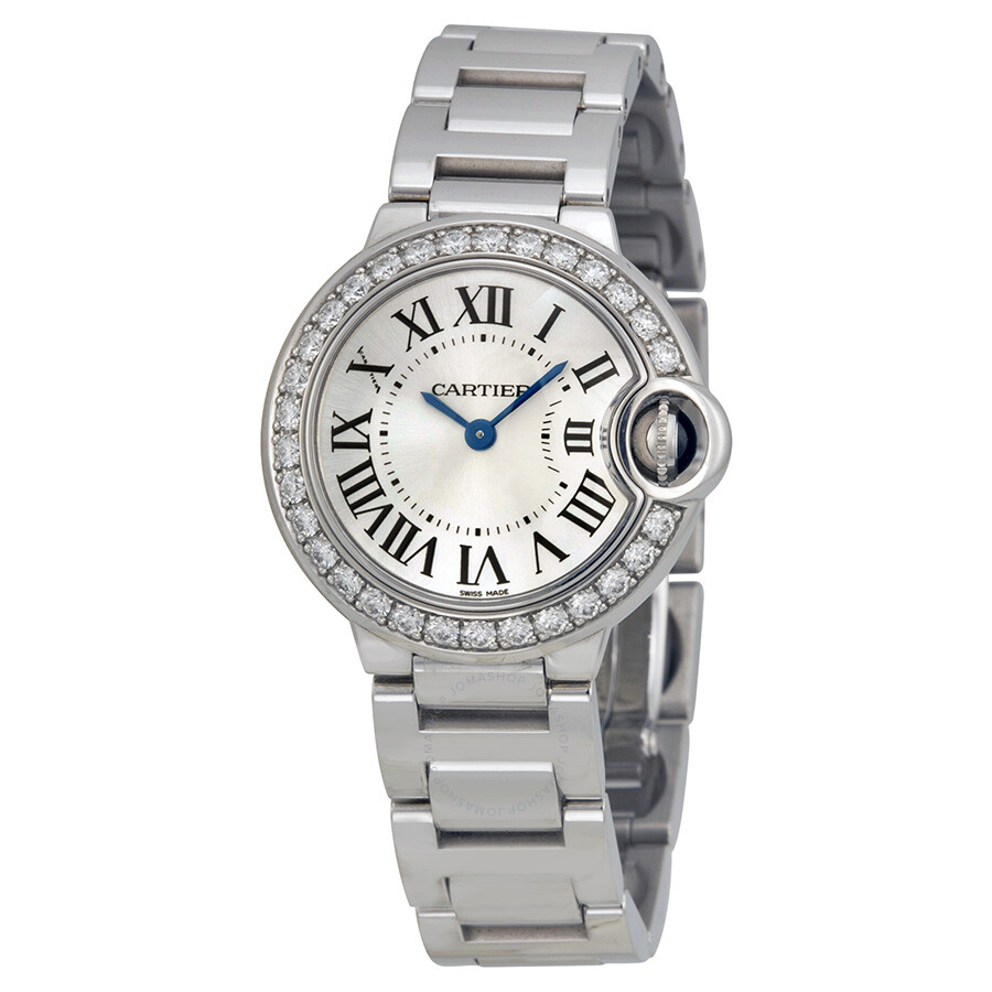 Cartier Ballon Bleu 28mm White Gold & Diamond Lady��s Watch, WE9003Z3