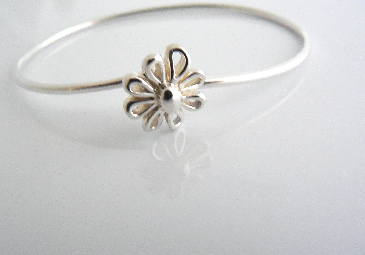 Tiffany & Co Picasso Daisy Flower Nature Bangle Bracelet Rare Silver Gift Love