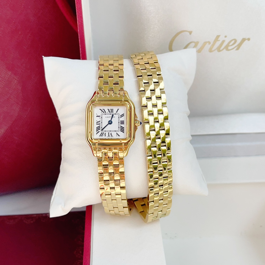 Panth猫re de Cartier double chain 22*30mm